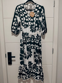 Mr Porter Maxi Dress ~ Black and White print