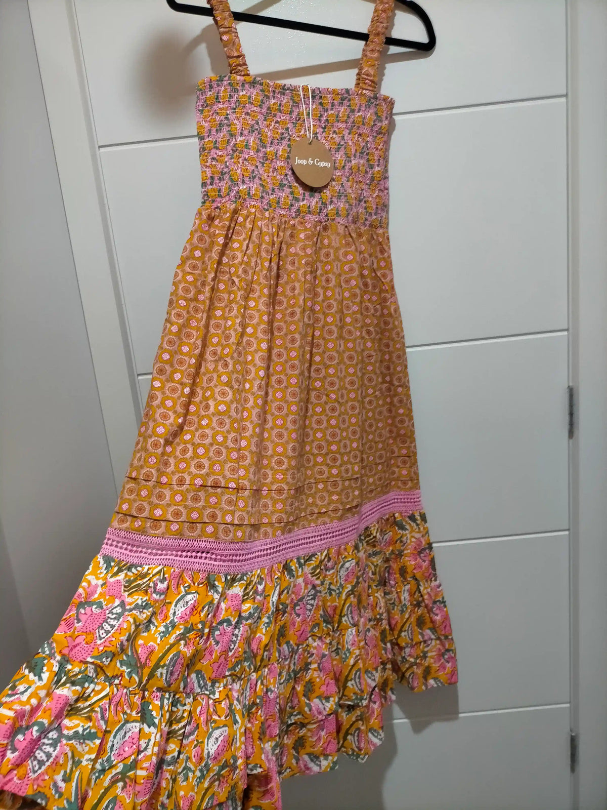 Natalia Strap Maxi Dress ~ Vintage Rust Floral Print