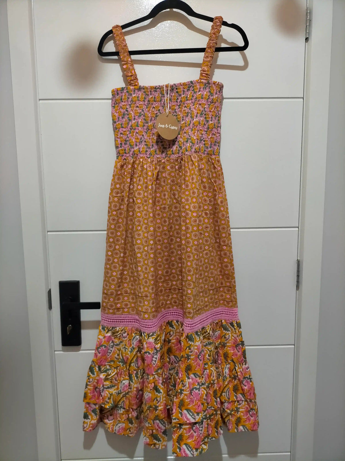 Natalia Strap Maxi Dress ~ Vintage Rust Floral Print
