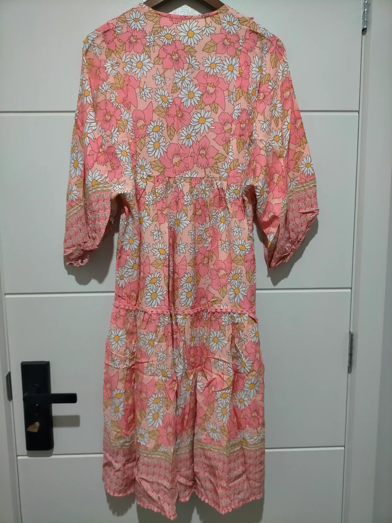 Palace Midi Dress Juliets Garden Print