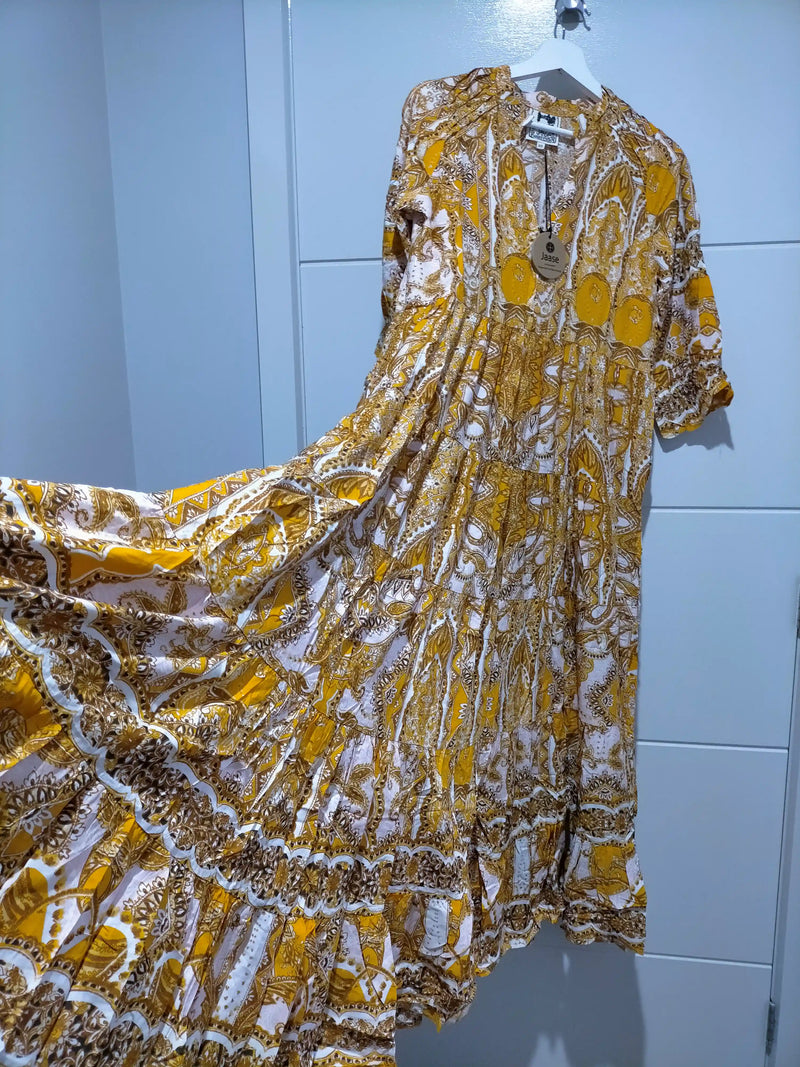 Tillie Maxi Dress Poet Print