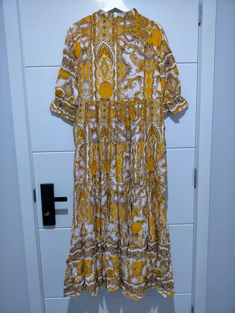 Tillie Maxi Dress Poet Print