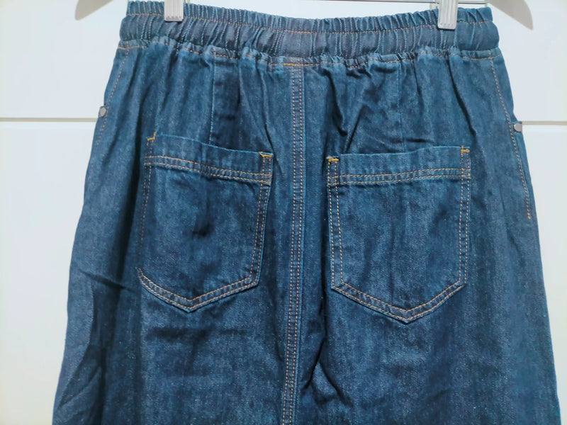 Portsea Denim Maxi Skirt Dark Blue