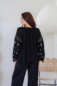 Prescott Blouse ~ Black