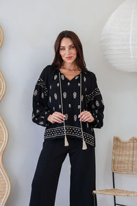 Prescott Blouse ~ Black