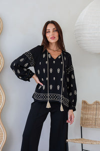 Prescott Blouse ~ Black