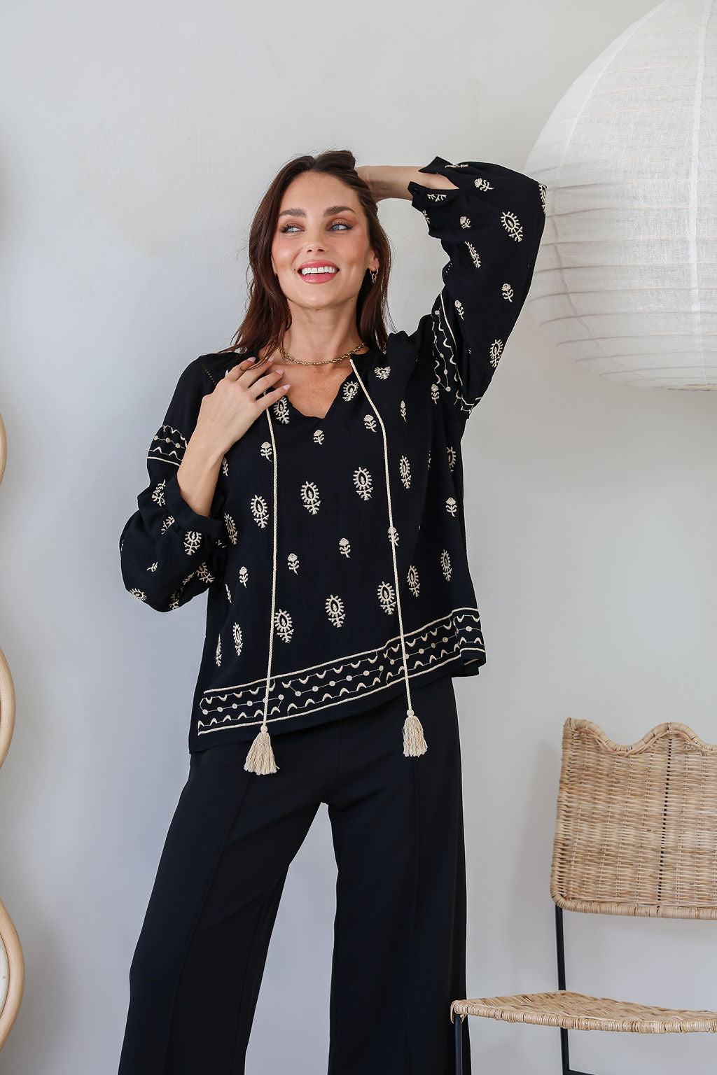 Prescott Blouse ~ Black