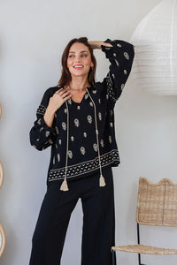 Prescott Blouse ~ Black