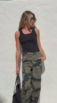Video of Presidio Weekender Barrel Jeans camo by Country Denim – fit and styling