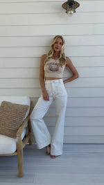 Sailor Wide Leg Pocket Jeans - White