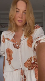 Cyra Blouse Marcel print