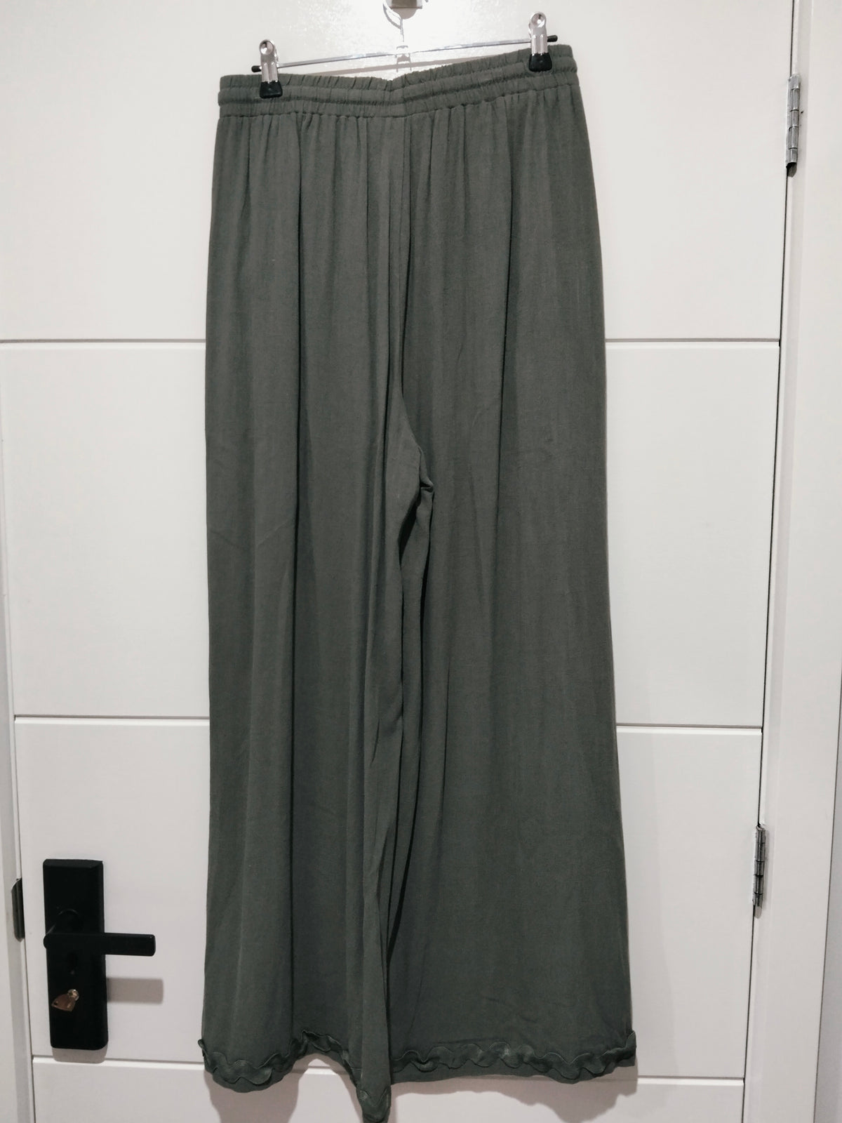 Aspen Linen Ric Rac Pants - Khaki