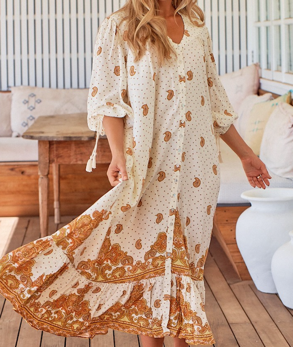 Rosalie Maxi Dress Sundown Print