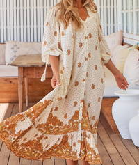 Rosalie Maxi Dress Sundown Print
