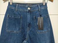 Sailor Wide Leg Pocket Jeans ~ Dark Blue