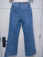 Sailor Wide Leg Pocket Jeans - Mid Blue