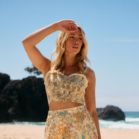 India Bustier Top ~ Sonnie Print