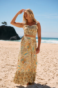 India Bustier Top ~ Sonnie Print