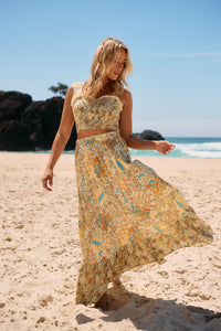 India Bustier Top ~ Sonnie Print