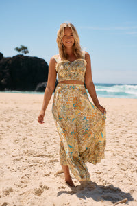 India Bustier Top ~ Sonnie Print