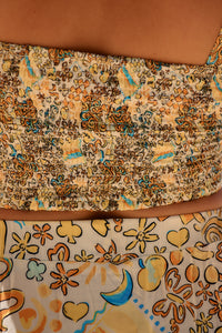 India Bustier Top ~ Sonnie Print