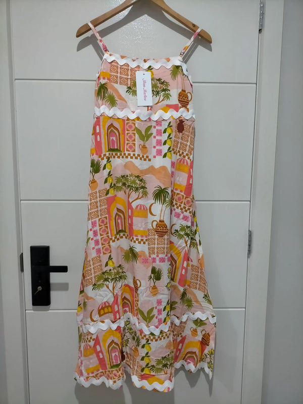 Sorrento Maxi Dress Morocco Door Print