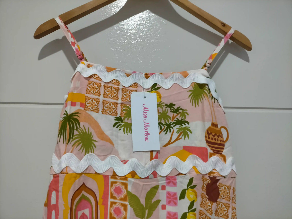 Sorrento Maxi Dress Morocco Door Print