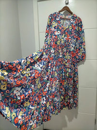 Teresa Maxi Dress Carnation Print