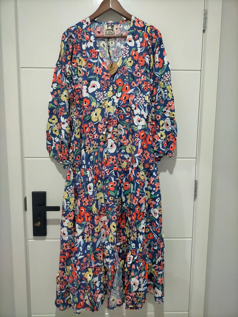 Teresa Maxi Dress Carnation Print