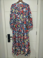 Teresa Maxi Dress Carnation Print