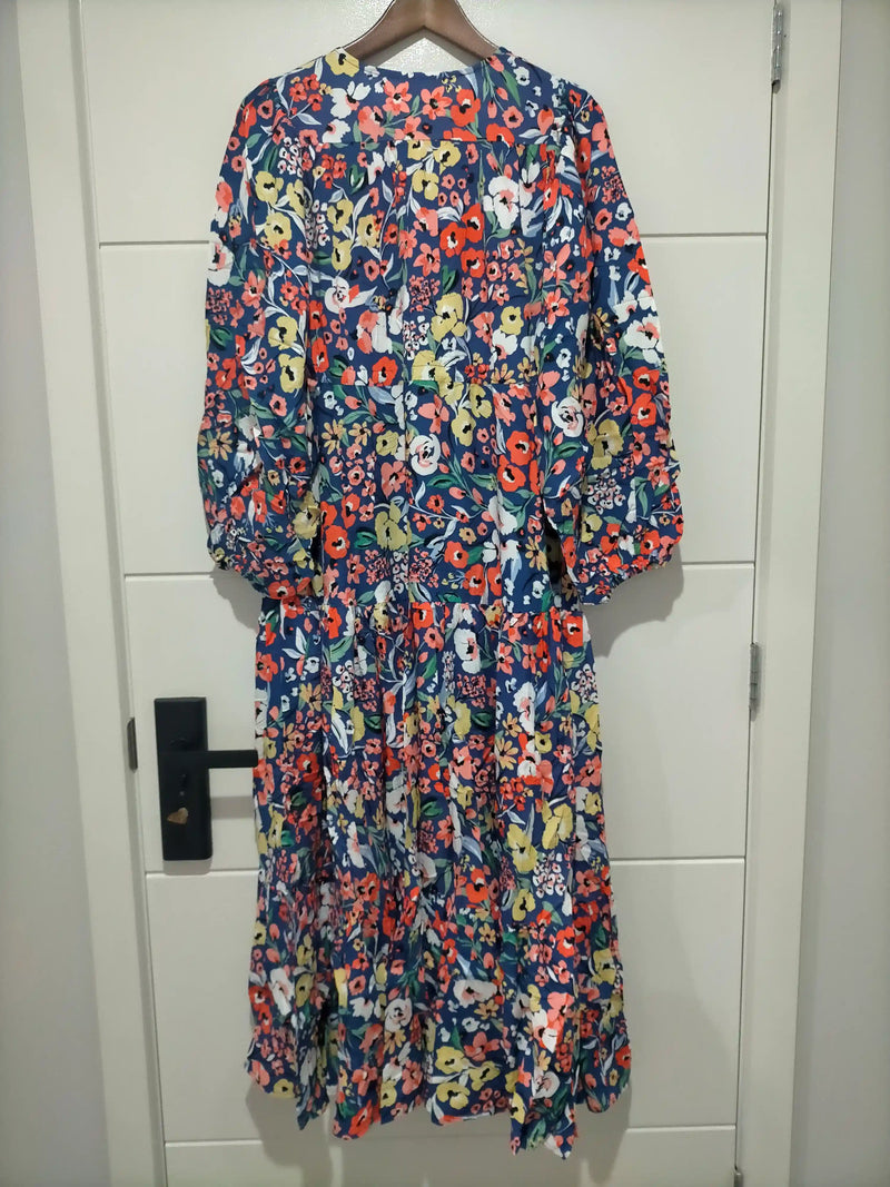 Teresa Maxi Dress Carnation Print