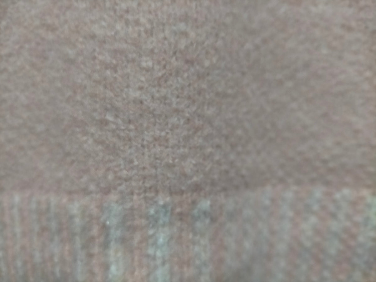 Tilly Crew Neck Blanket Stitch Knit ~ Blush