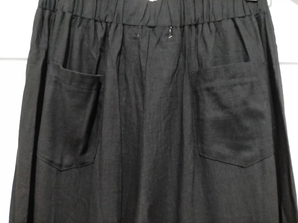 Tobacco Linen Pants ~ Black