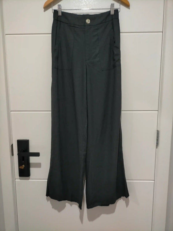 Tobacco Linen Pants ~ Black