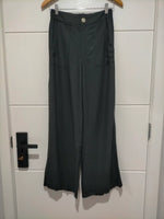 Tobacco Linen Pants - Black