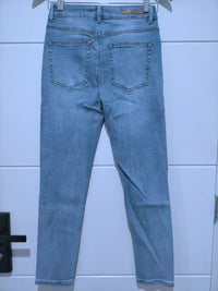Torquay Super Stretch Crop Skinny Jeans ~ Mid Wash Blue