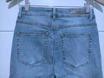 Torquay Super Stretch Crop Skinny Jeans - Mid Wash Blue