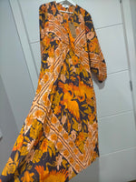 Penny Midi Dress Lantana Print by Jaase Kenzie Tenzie