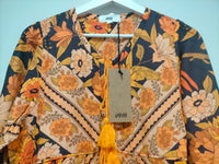 Penny Midi Dress Lantana Print by Jaase Kenzie Tenzie