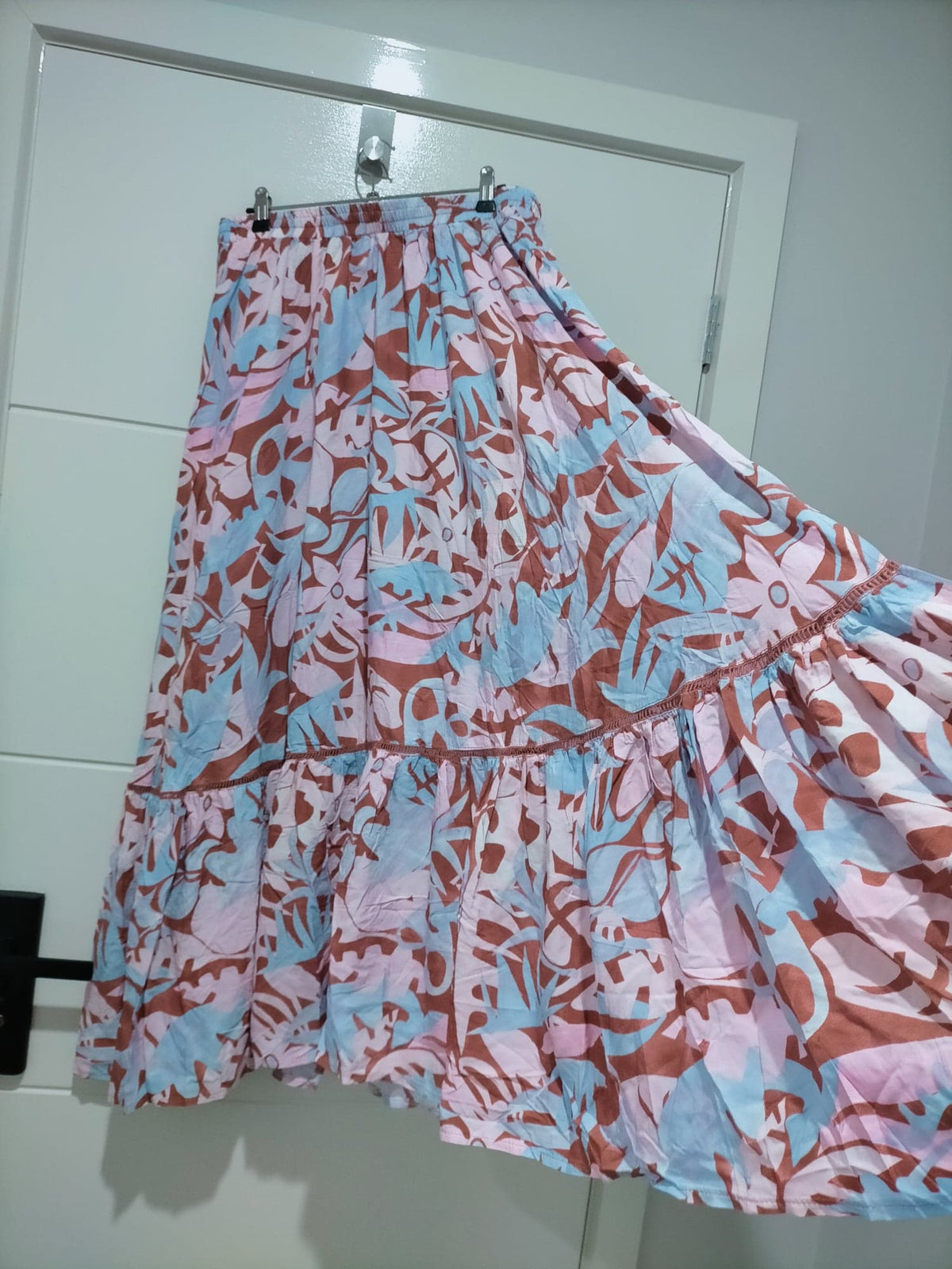 Daphne Maxi Skirt in Neapolitan print by Jaase Kenzie Tenzie