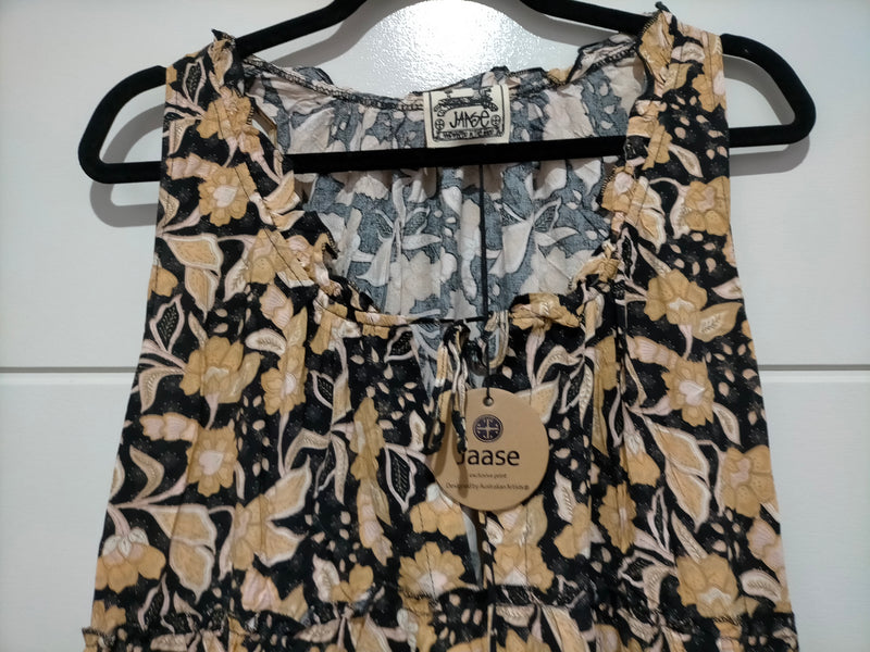 Erryn Maxi Dress Gold Valley Print by Jaase Kenzie Tenzie