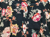Gabriella Top Winter Rose Black Print by Jaase Kenzie Tenzie