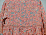 Ezra Midi Dress Swan Lake Peony Pink Print by Jaase Kenzie Tenzie
