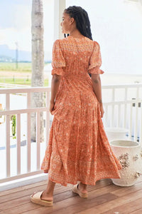 Annabel Maxi Dress Ezrah Print by Jaase