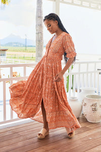 Annabel Maxi Dress Ezrah Print by Jaase