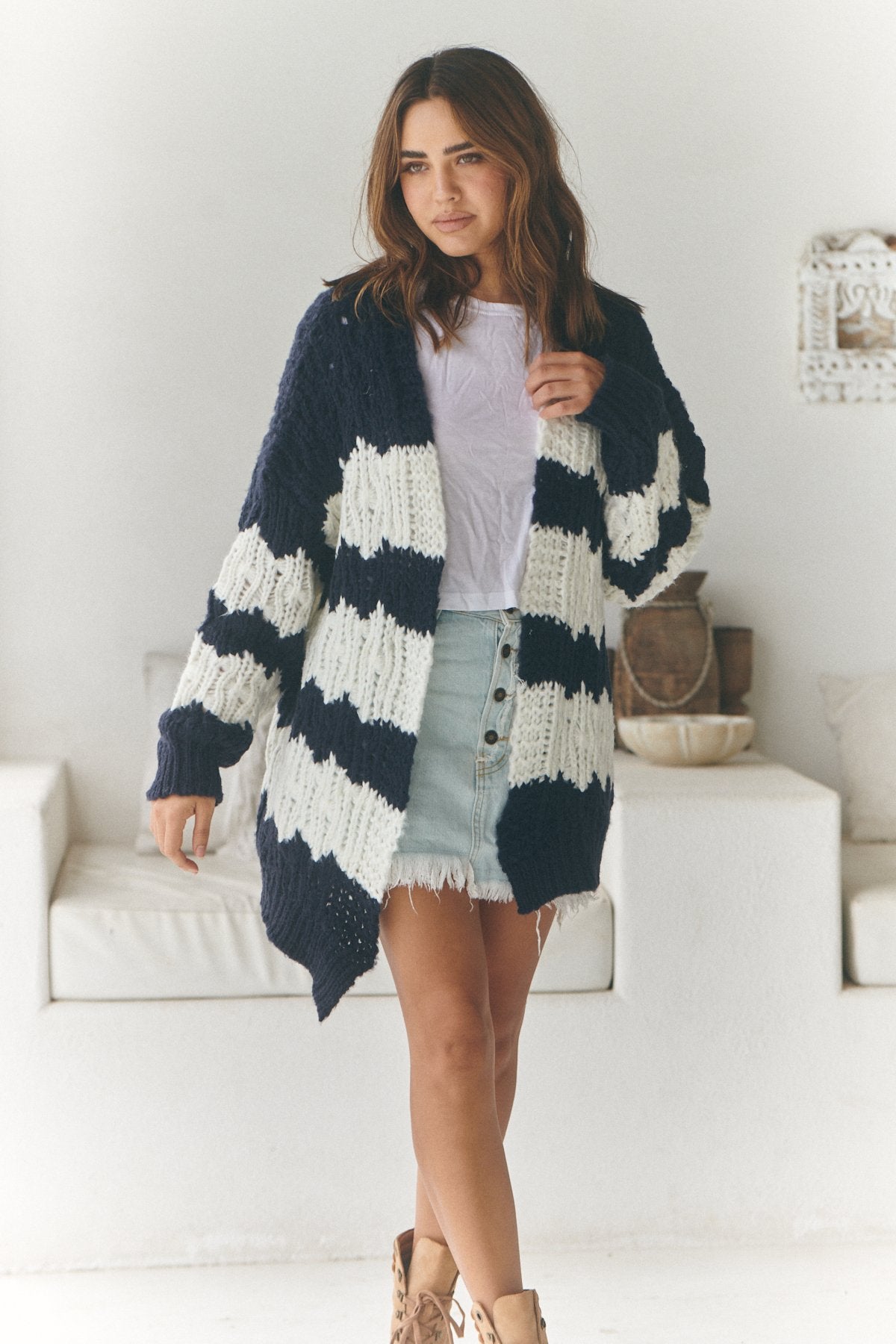 Clove Knit - Navy Stripe by Jaase Kenzie Tenzie