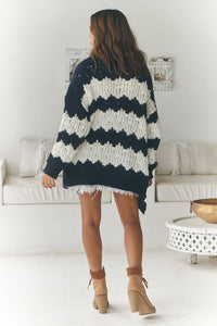 Clove Knit - Navy Stripe by Jaase Kenzie Tenzie