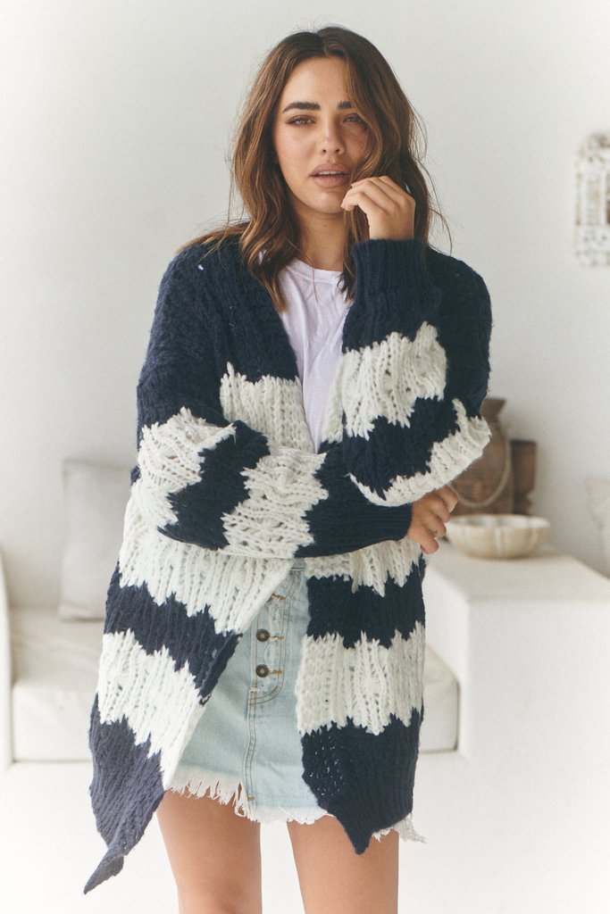 Clove Knit - Navy Stripe by Jaase Kenzie Tenzie