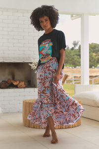 Daphne Maxi Skirt in Neapolitan print by Jaase Kenzie Tenzie