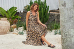 Erryn Maxi Dress Gold Valley Print by Jaase Kenzie Tenzie